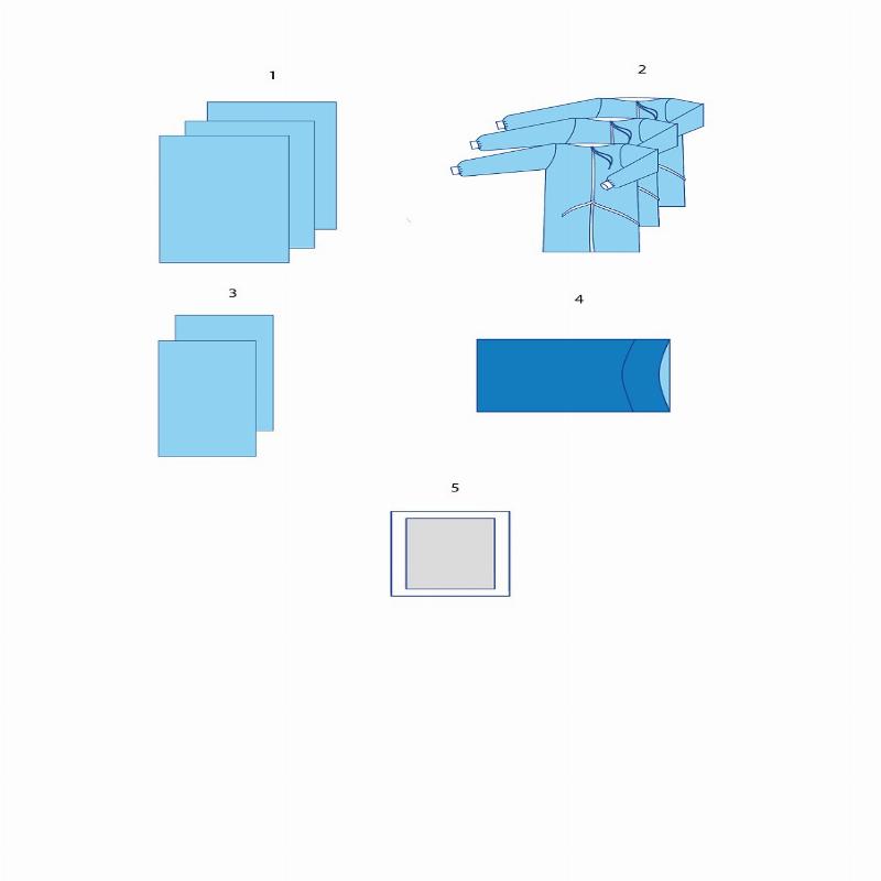 Комплект одягу та покриттів операційних хірургічний №5/К Taipan-Pharm стерильний